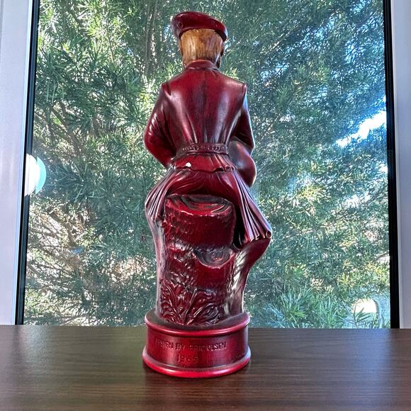 Vintage Scottish Bagpiper Figurine – Red Chalkware Musician Statue 12” Tall - Picture 10 of 16